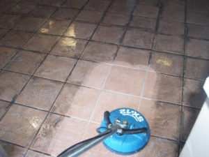 Ceramic Floor Tiles Luton Restaurant- before Cleaning