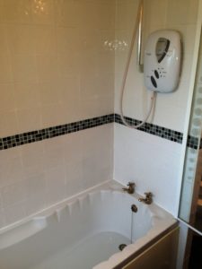 Disbury bathroom tile and grout refresh after