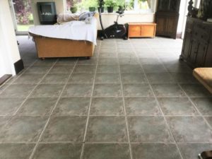 Cleaning Ceramic Tile and Grout After Cleaning Rushden Sun Room