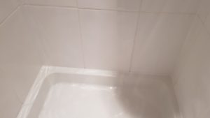 Ceramic Shower Tile and Grout After Revamp Sheffield