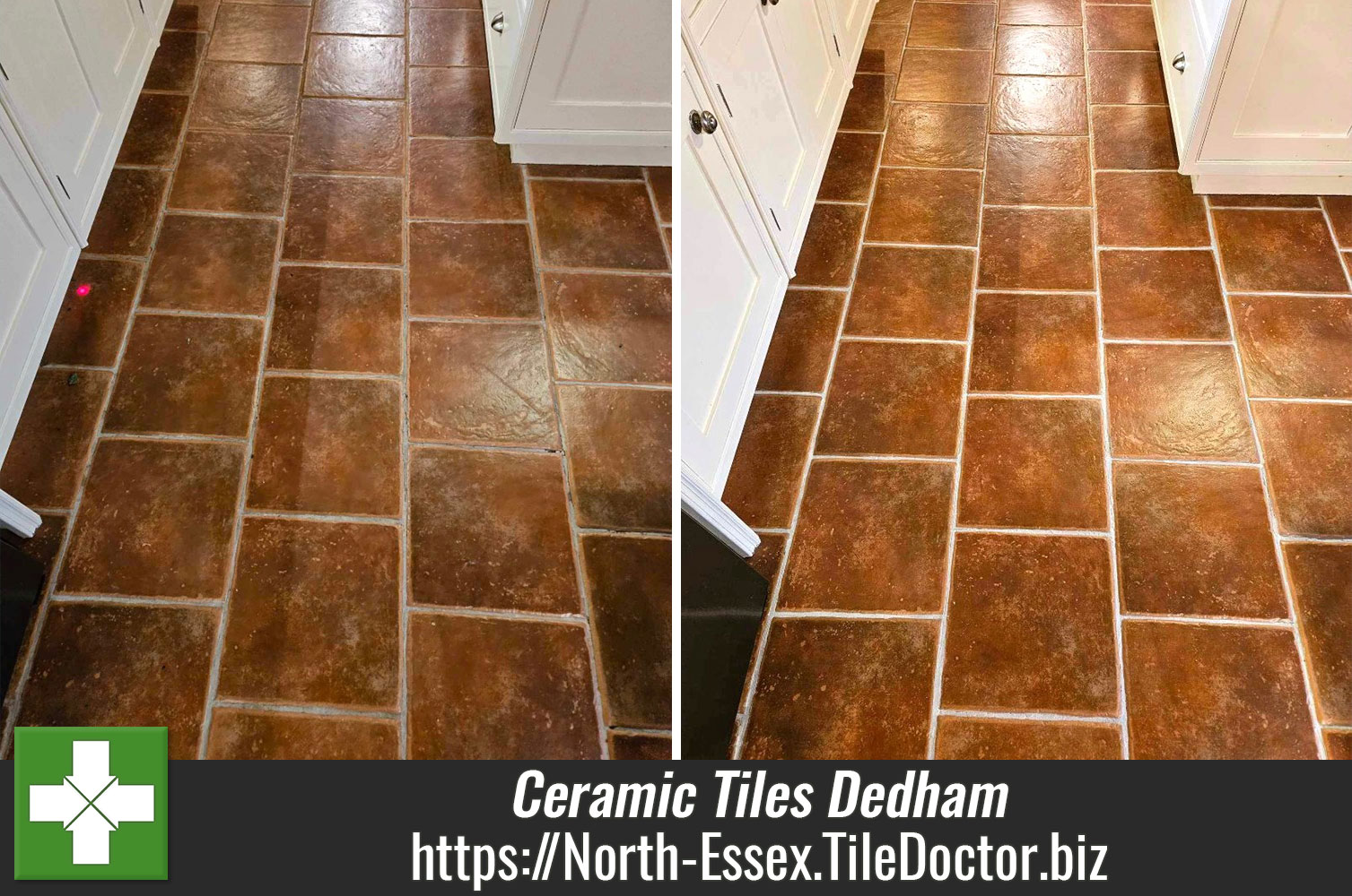 Ceramic Floor Tile and Grout Renovation Dedham