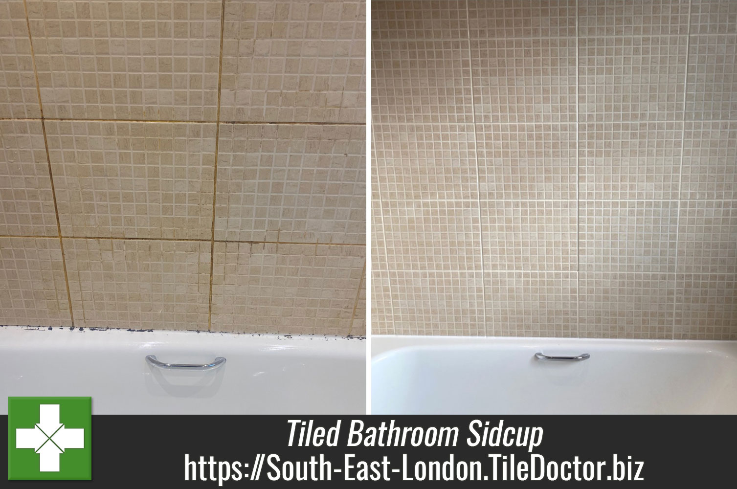 Ceramic Bathroom Tiles Grout Refresh Sidcup